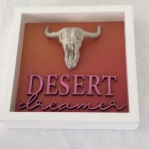 Desert Dreamer Wall Art with Bull Skull